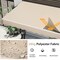 12x10 Feet Retractable Sunshade Awning Durable Aluminum Patio Shelter